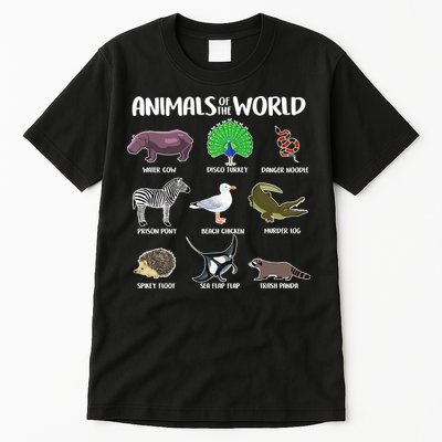 Animals Of The World Tall T-Shirt