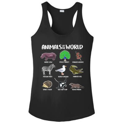 Animals Of The World Ladies PosiCharge Competitor Racerback Tank