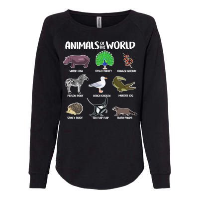 Animals Of The World Womens California Wash Sweatshirt