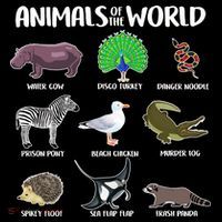 Animals Of The World Baby Bodysuit