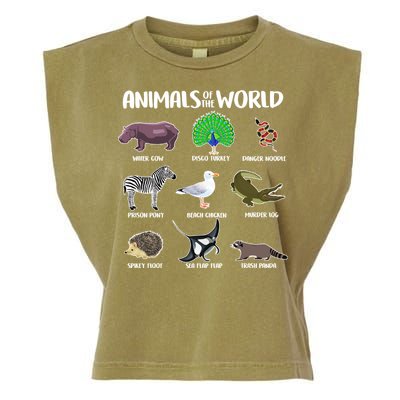 Animals Of The World Garment-Dyed Women's Muscle Tee