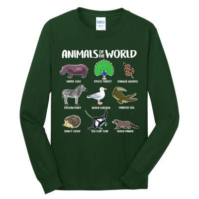 Animals Of The World Tall Long Sleeve T-Shirt