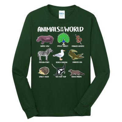 Animals Of The World Tall Long Sleeve T-Shirt