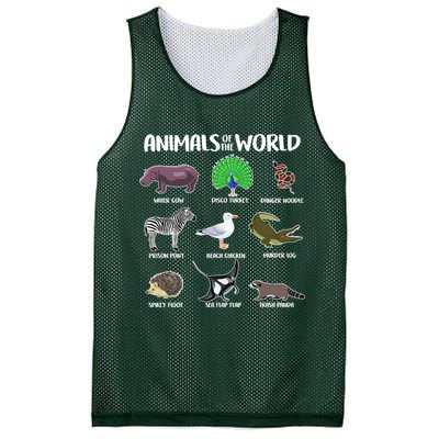 Animals Of The World Mesh Reversible Basketball Jersey Tank