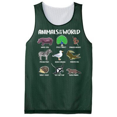 Animals Of The World Mesh Reversible Basketball Jersey Tank