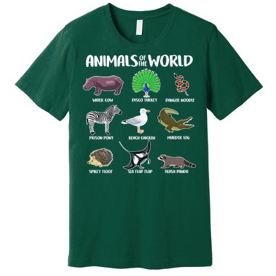 Animals Of The World Premium T-Shirt