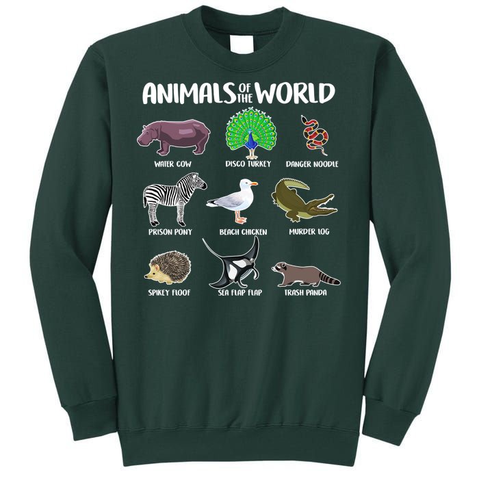 Animals Of The World Tall Sweatshirt