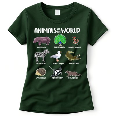 Animals Of The World Womens T-Shirt