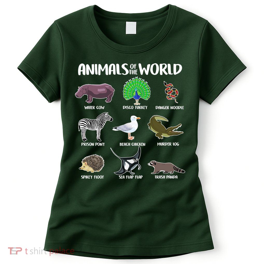 Animals Of The World Womens T-Shirt