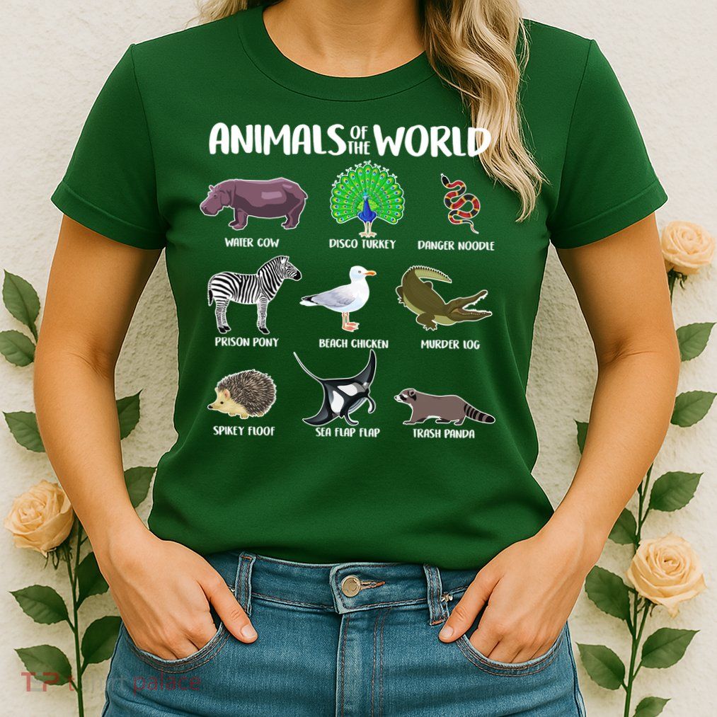 Animals Of The World Womens T-Shirt