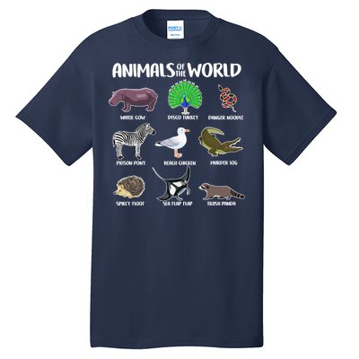 Animals Of The World Tall T-Shirt