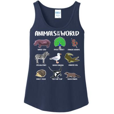 Animals Of The World Ladies Essential Tank