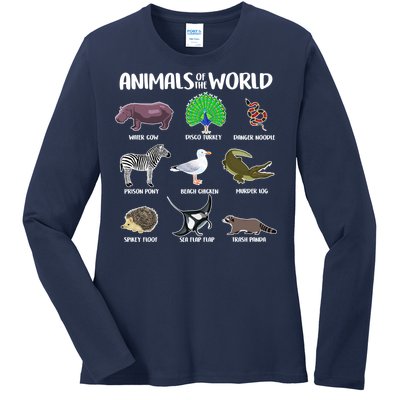 Animals Of The World Ladies Long Sleeve Shirt