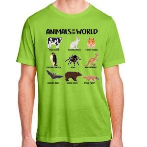 Animals Of The World Funny Names Adult ChromaSoft Performance T-Shirt