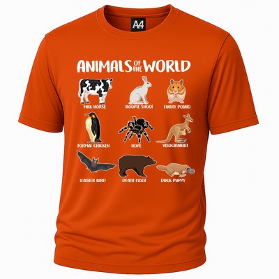 Animals Of The World Funny Names Cooling Performance Crew T-Shirt