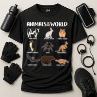 Animals Of The World Funny Names Performance Shirt