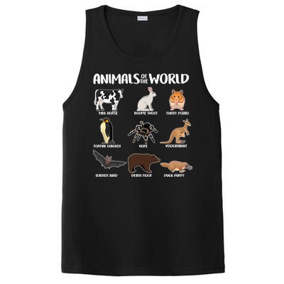 Animals Of The World Funny Names PosiCharge Competitor Tank