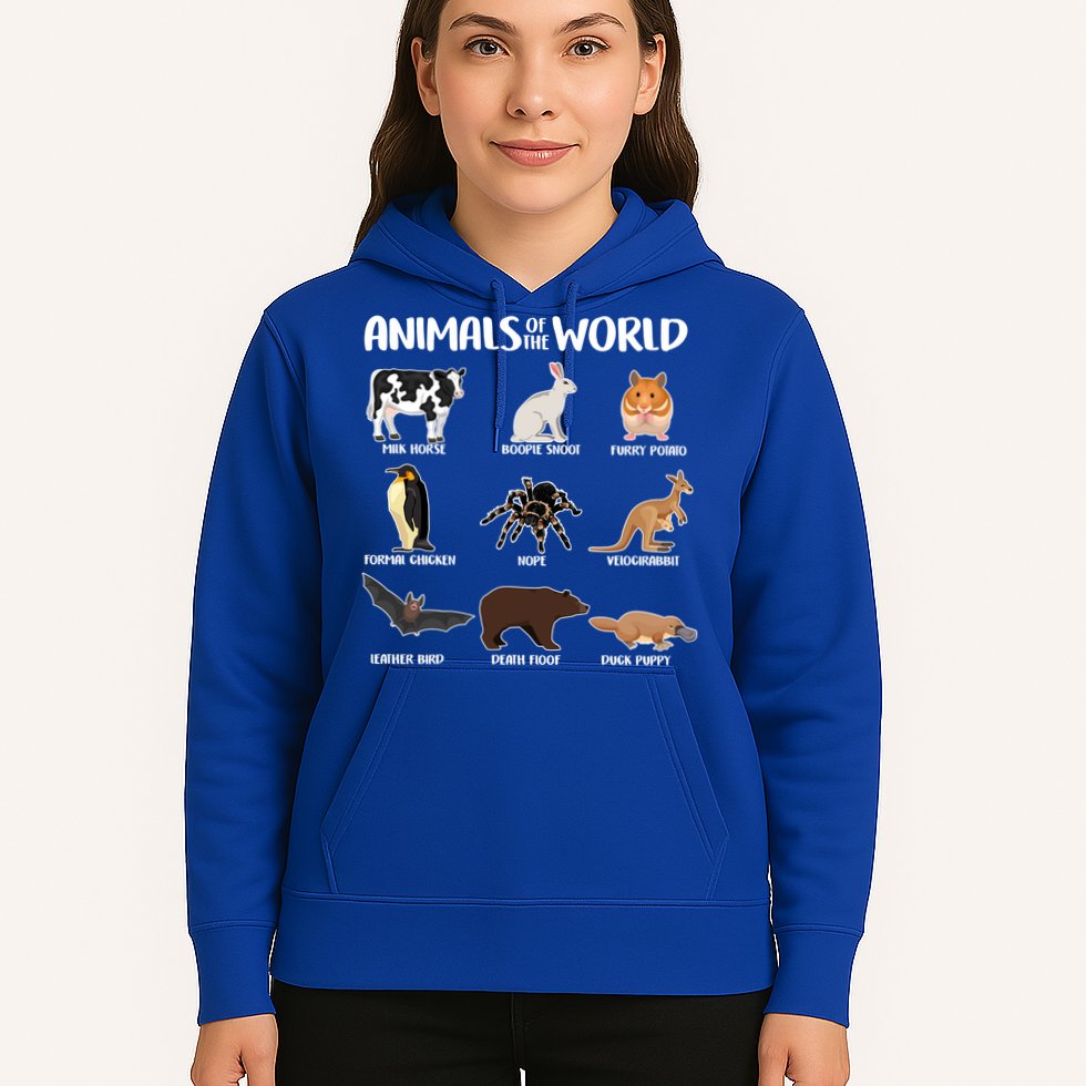 Animals Of The World Funny Names Hoodie
