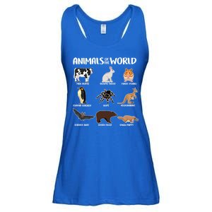 Animals Of The World Funny Names Ladies Essential Flowy Tank