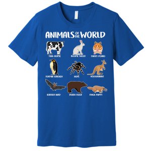 Animals Of The World Funny Names Premium T-Shirt