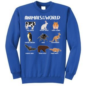 Animals Of The World Funny Names Tall Sweatshirt