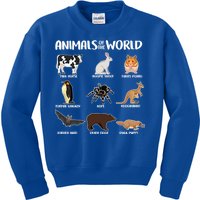 Animals Of The World Funny Names Kids Sweatshirt