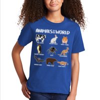 Animals Of The World Funny Names Kids T-Shirt