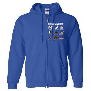 Animals Of The World Funny Names Full Zip Hoodie