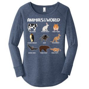 Animals Of The World Funny Names Women's Perfect Tri Tunic Long Sleeve Shirt