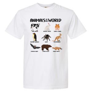 Animals Of The World Funny Names Garment-Dyed Heavyweight T-Shirt