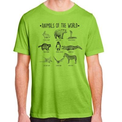 Animals Of the World Funny Wildlife Adult ChromaSoft Performance T-Shirt