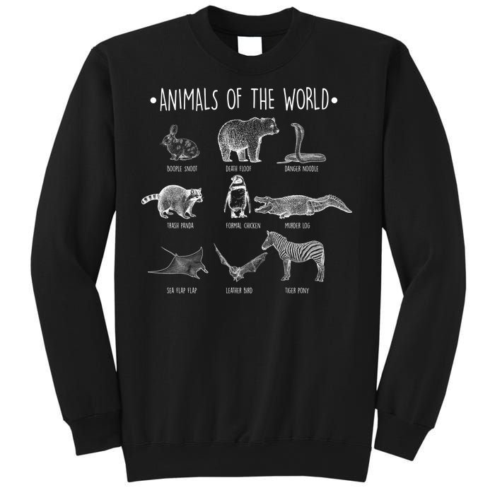 Animals Of the World Funny Wildlife Sweatshirt