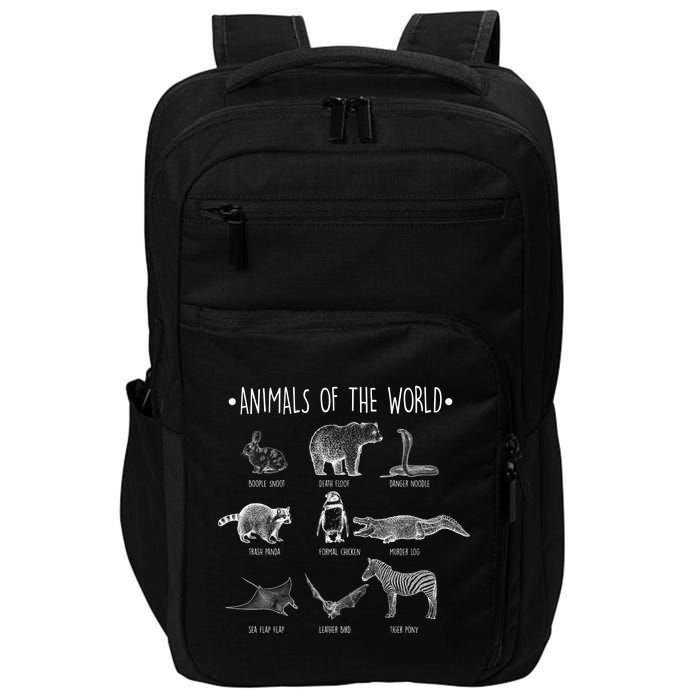 Animals Of the World Funny Wildlife Impact Tech Backpack