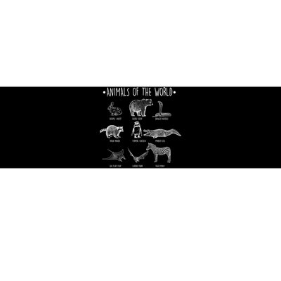 Animals Of the World Funny Wildlife Bumper Sticker