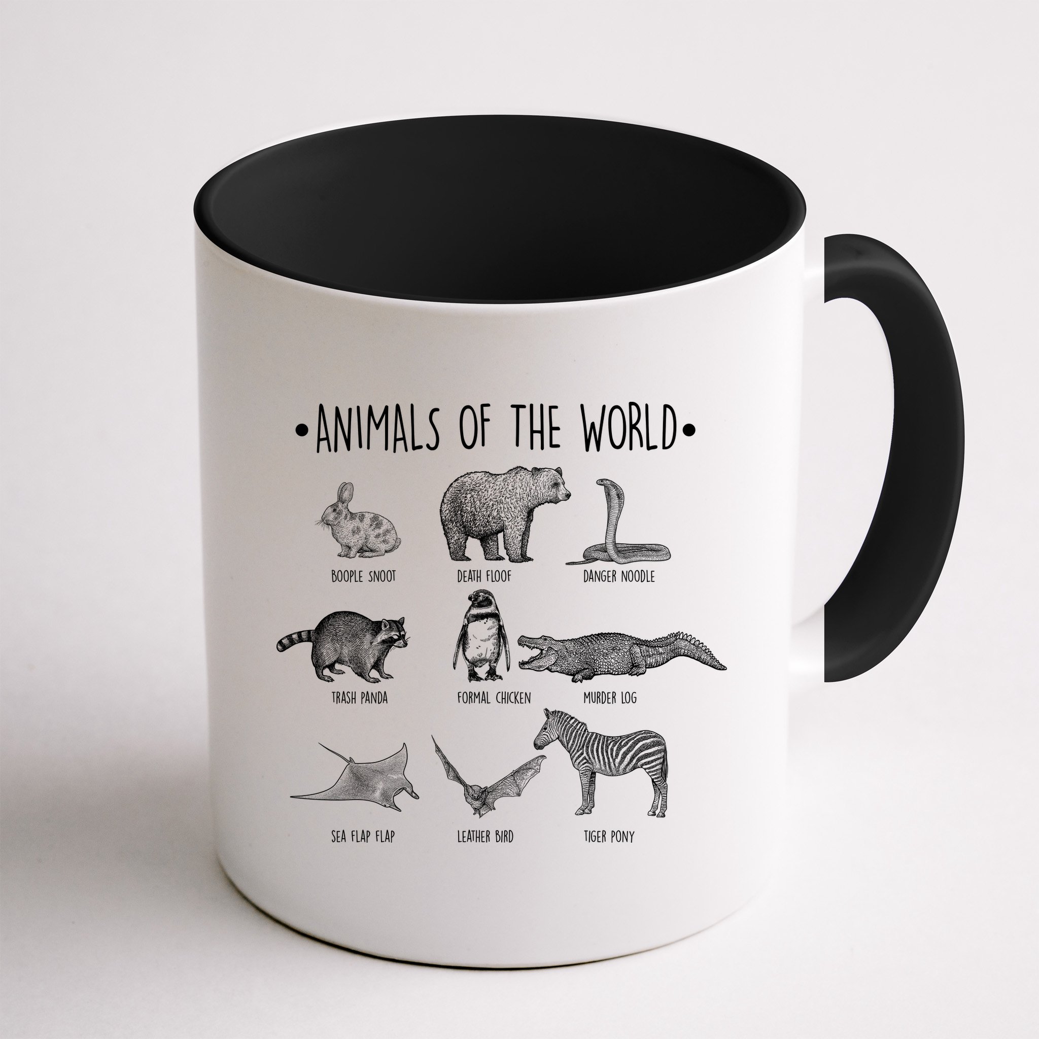 Animals Of the World Funny Wildlife Mug