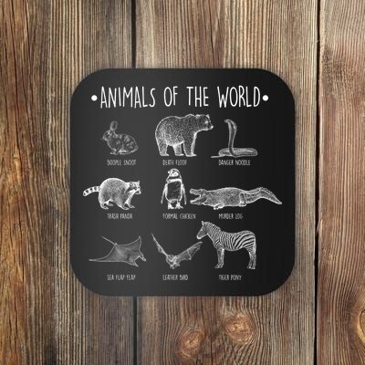 Animals Of the World Funny Wildlife Coaster