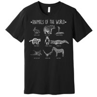 Animals Of the World Funny Wildlife Premium T-Shirt