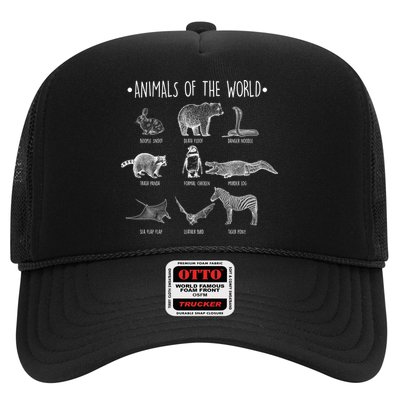 Animals Of the World Funny Wildlife Trucker Hat