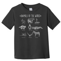 Animals Of the World Funny Wildlife Toddler T-Shirt