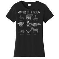 Animals Of the World Funny Wildlife Women's T-Shirt