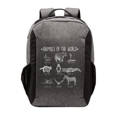 Animals Of the World Funny Wildlife Vector Backpack