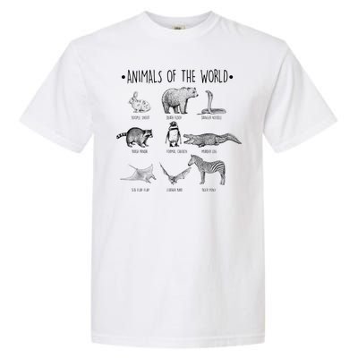 Animals Of the World Funny Wildlife Garment-Dyed Heavyweight T-Shirt