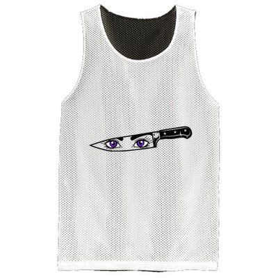 Anime Bautiful Eyes Blade Vintage Mesh Reversible Basketball Jersey Tank