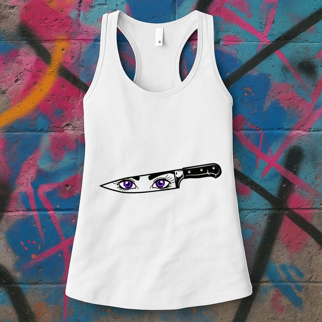 Anime Bautiful Eyes Blade Vintage Womens Tank Top