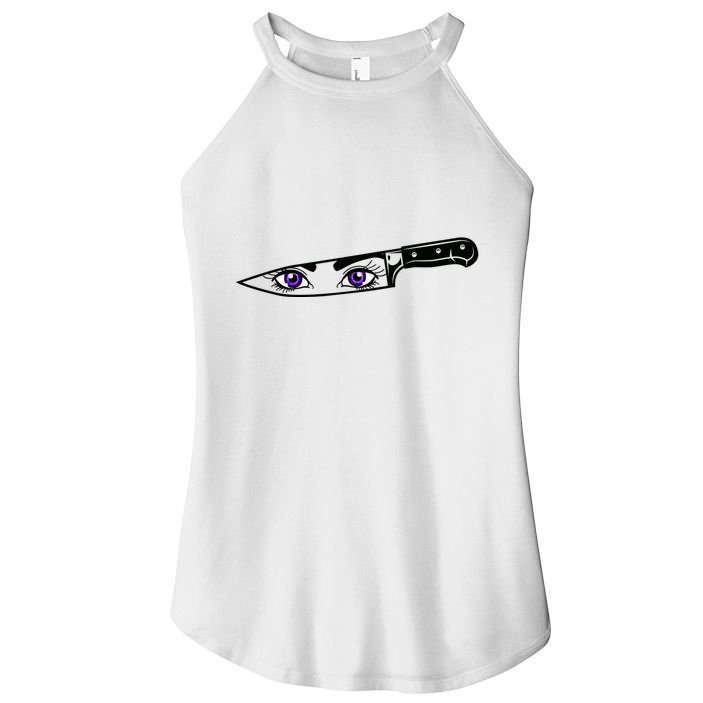 Anime Bautiful Eyes Blade Vintage Women's Perfect Tri Rocker Tank
