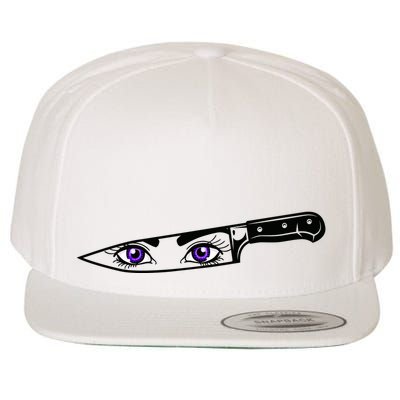 Anime Bautiful Eyes Blade Vintage Wool Snapback Cap