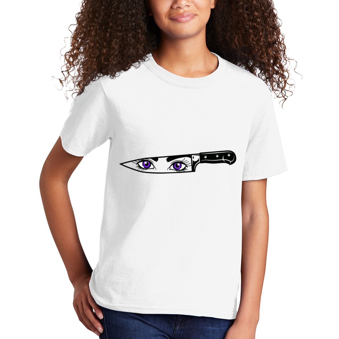 Anime Bautiful Eyes Blade Vintage Kids T-Shirt