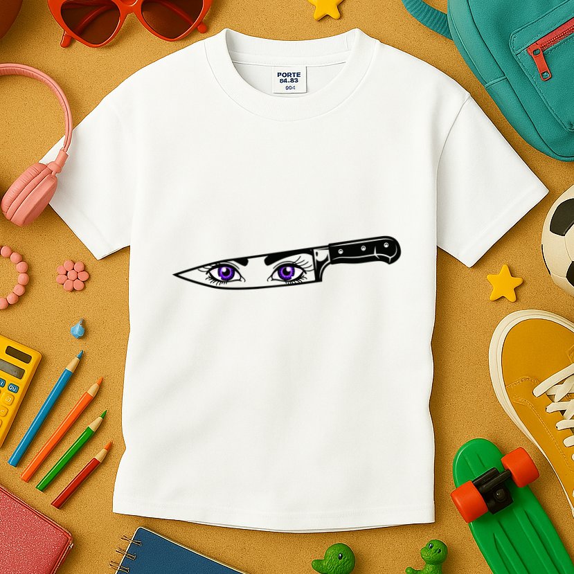 Anime Bautiful Eyes Blade Vintage Kids T-Shirt