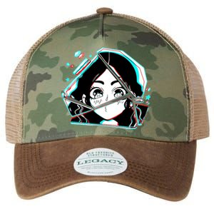 Anime Broken Glass Sparkle Eyes Legacy Tie Dye Trucker Hat