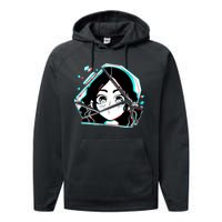 Anime Broken Glass Sparkle Eyes Performance Fleece Hoodie